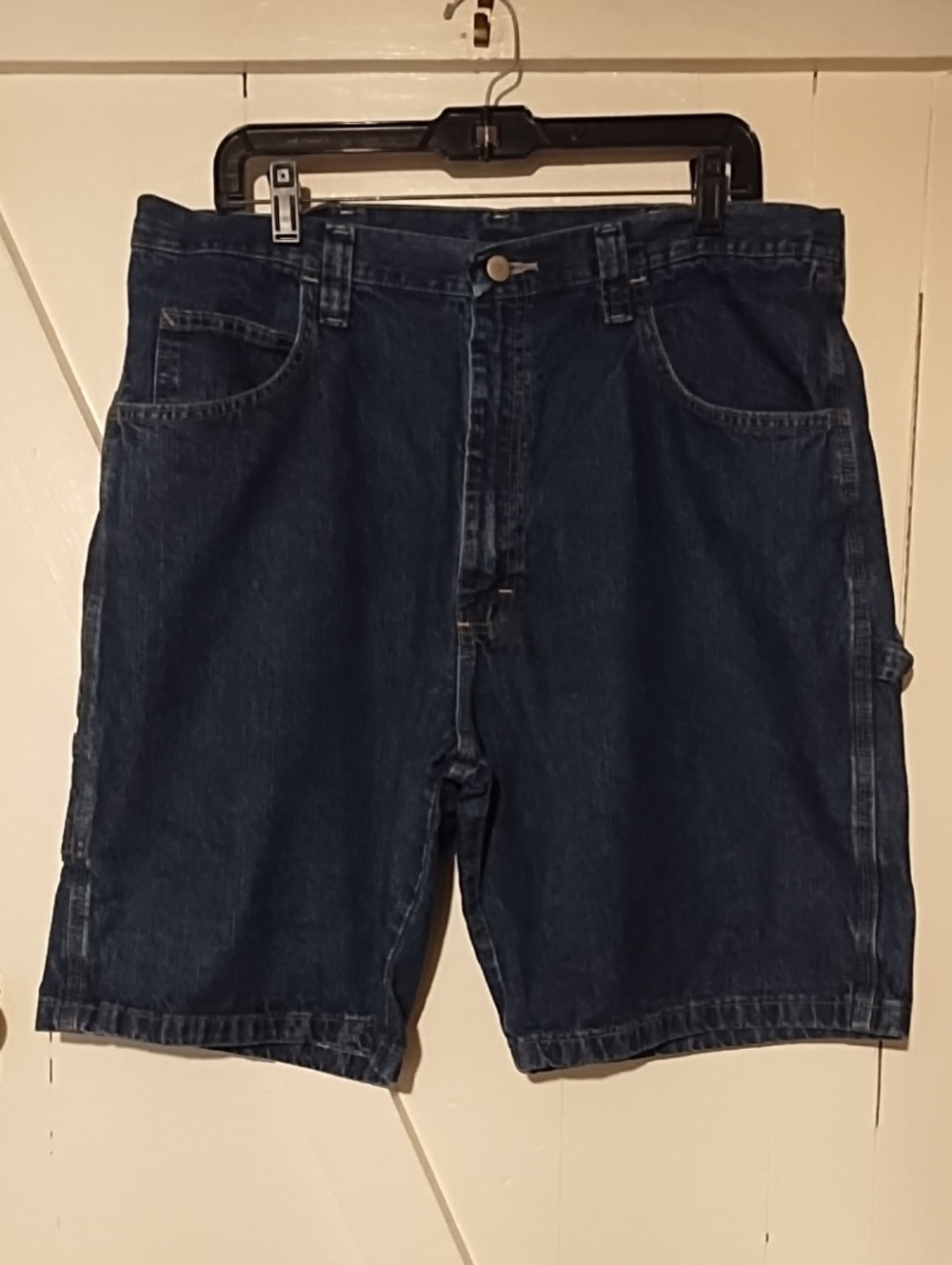 Wrangler Dark Blue Denim Carpenter Shorts